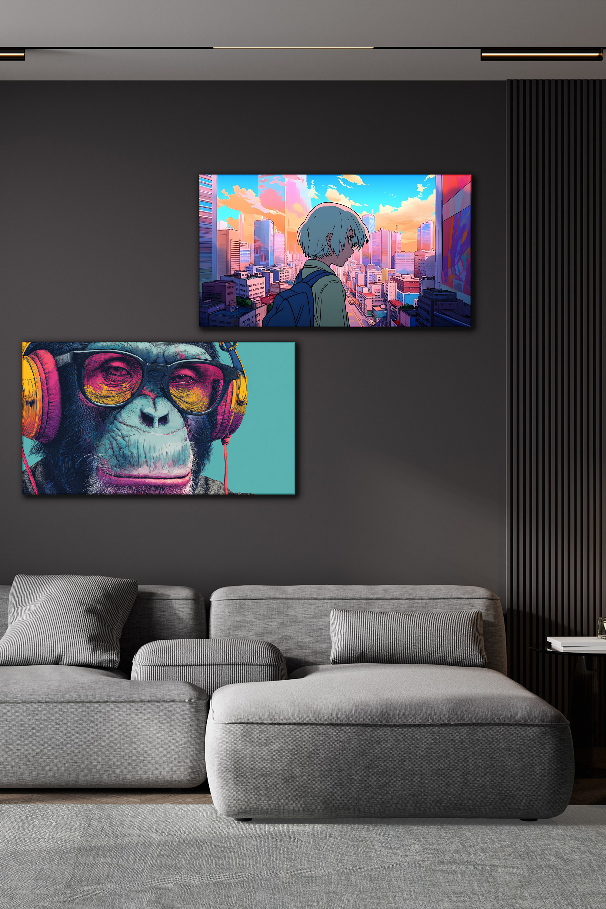 Titan Forge pop culture metal panel displayed on a wall at real scale